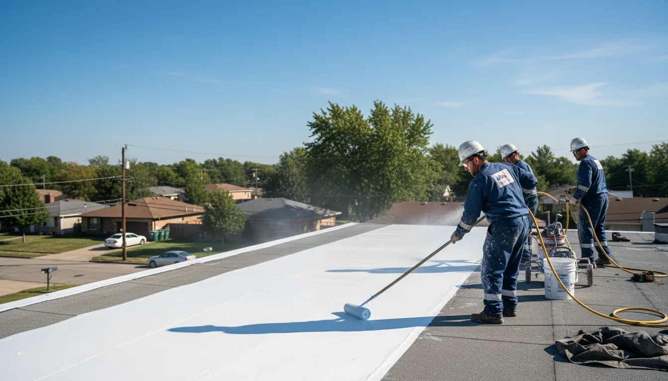 Commercial roof coating in Mason, WI near me